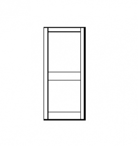 400 Medium Stile Insulated Door with Mid-Rail 