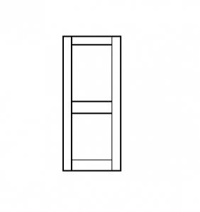 550 Wide Stile Door with Mid-Rail